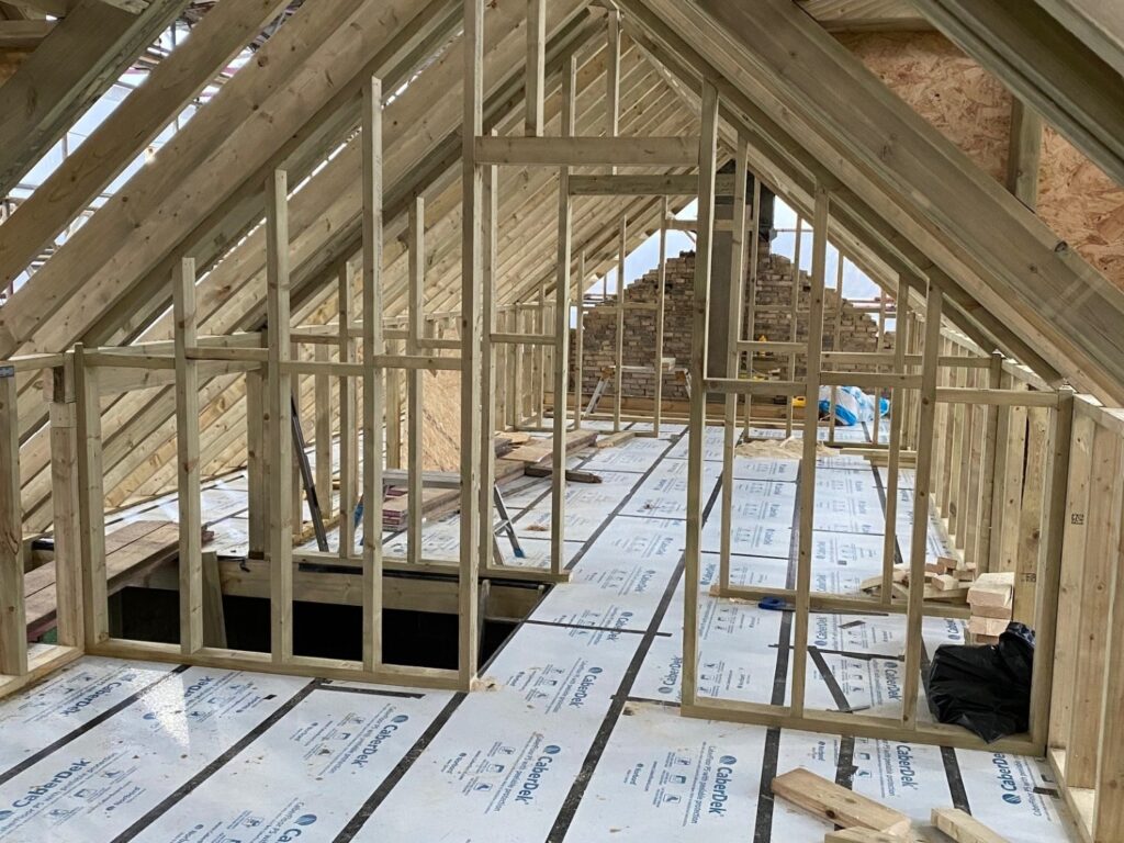 Shallow pitched roof replaced with new pitched roof